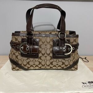 Coach signature Soho Jacquard NWOT monogrammed bag Y2K